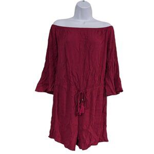 Convertible Shoulder Romper Swim Cover-Up - size XL